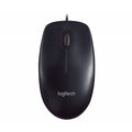 Mouse óptico Logitech M90, con cable USB. Negro