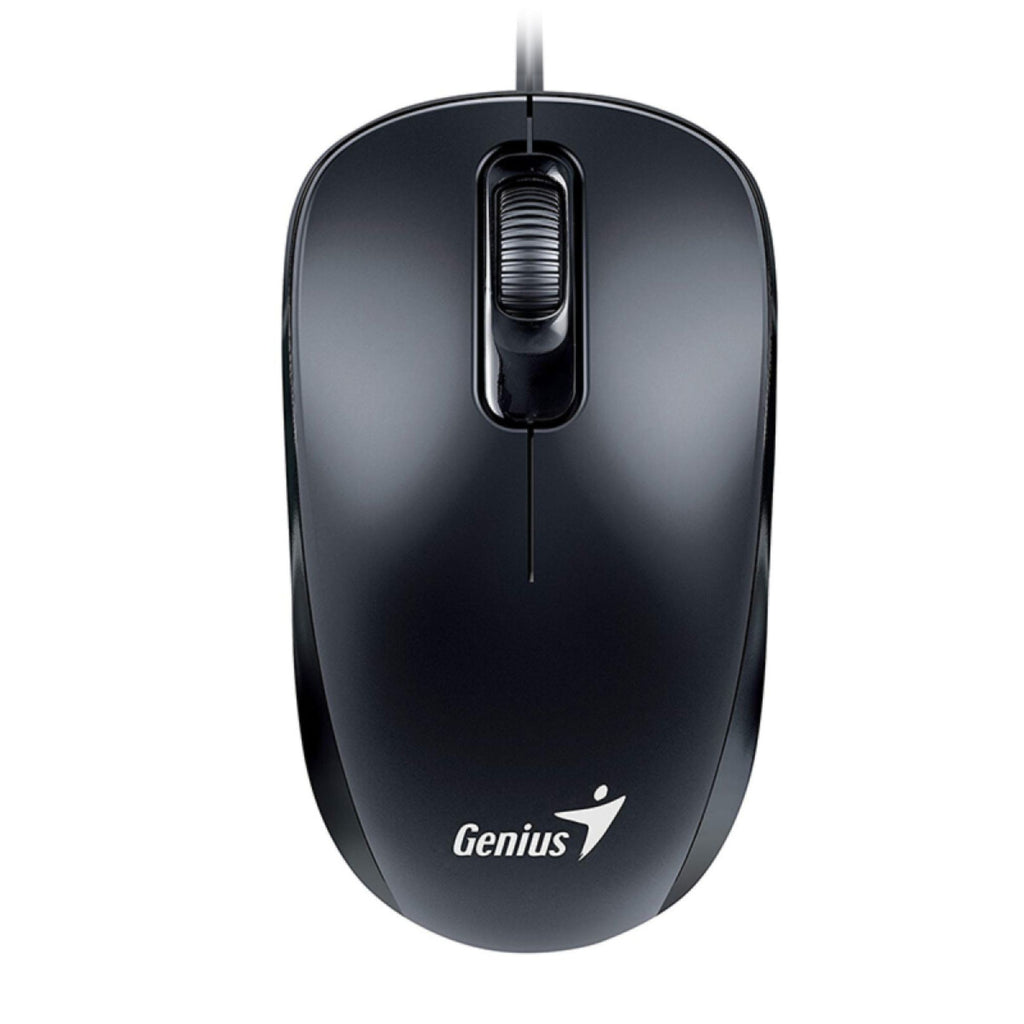 Mouse Genius DX 110 USB Óptico – Mouse Ergonómico Ambidiestro para Oficina y Hogar