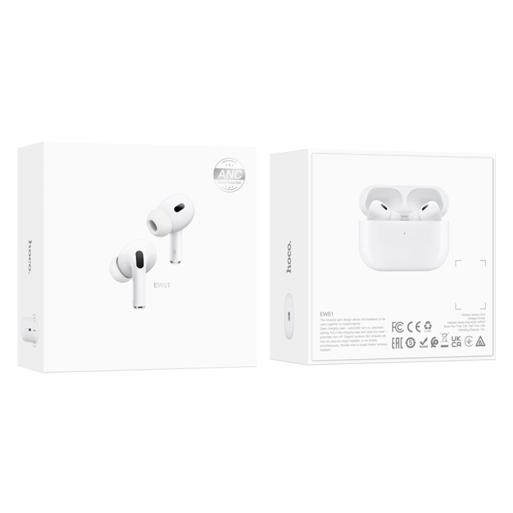 Hoco EW51 ANC – Audífonos Bluetooth con Cancelación de Ruido