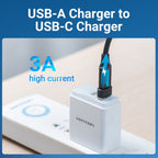 Adaptador Vention USB-A 2.0 a USB-C Macho/Hembra