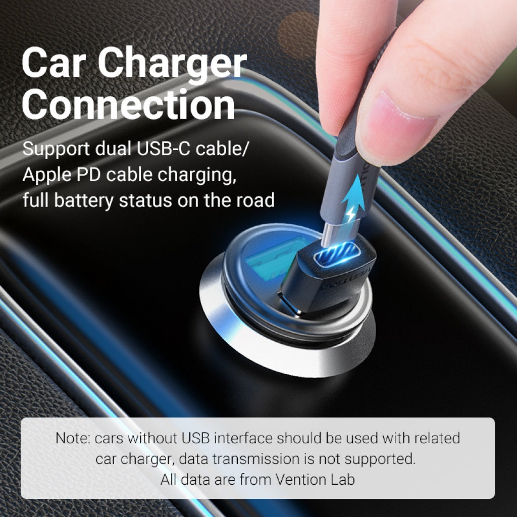 Adaptador Vention USB-A 2.0 a USB-C Macho/Hembra