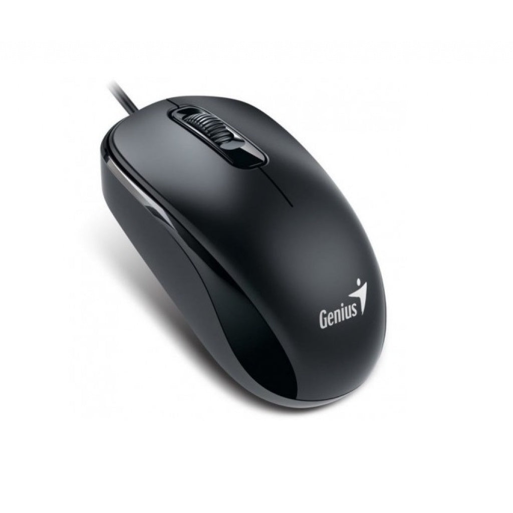 Mouse Genius DX 110 USB Óptico – Mouse Ergonómico Ambidiestro para Oficina y Hogar