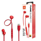 JBL Manos Libres Tipo C Rojo