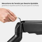 Soporte para 2 Monitores Brazo Mecanico de 17" a 32" Brateck